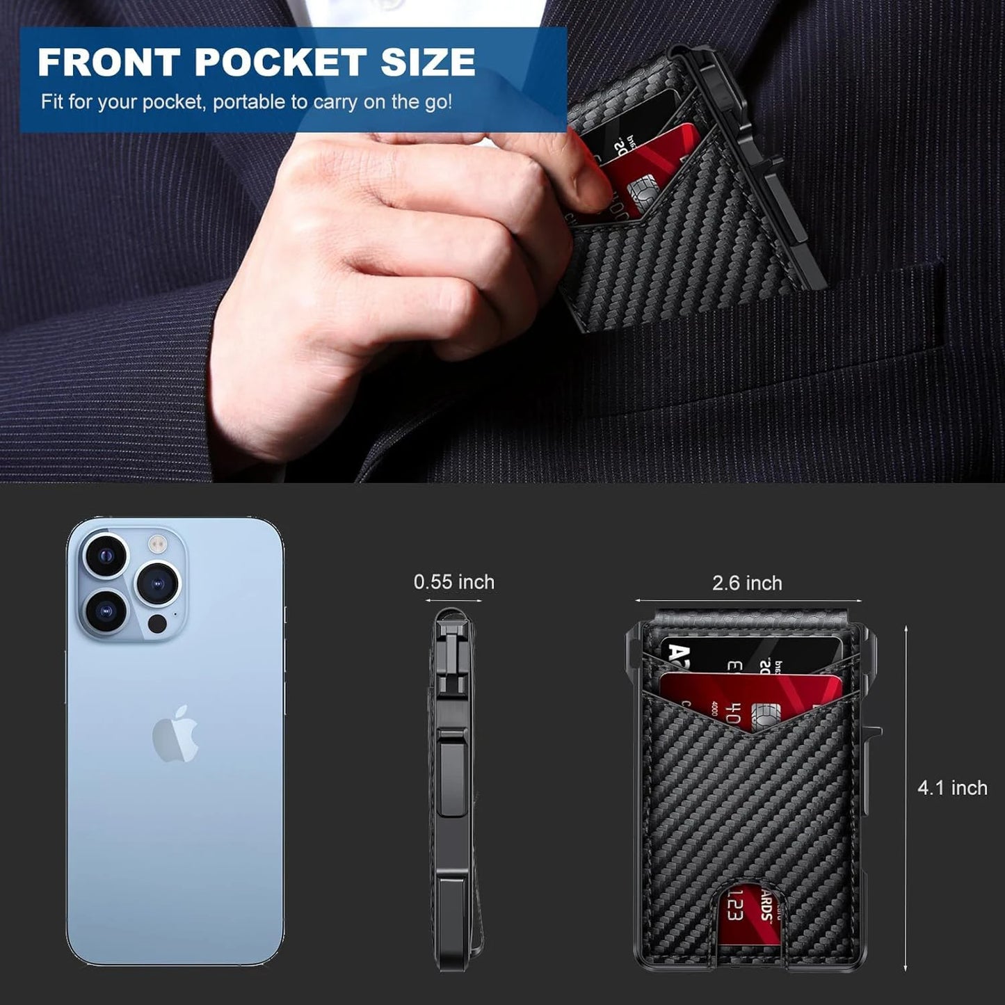 Slim Secure Pop-Up Card Wallet