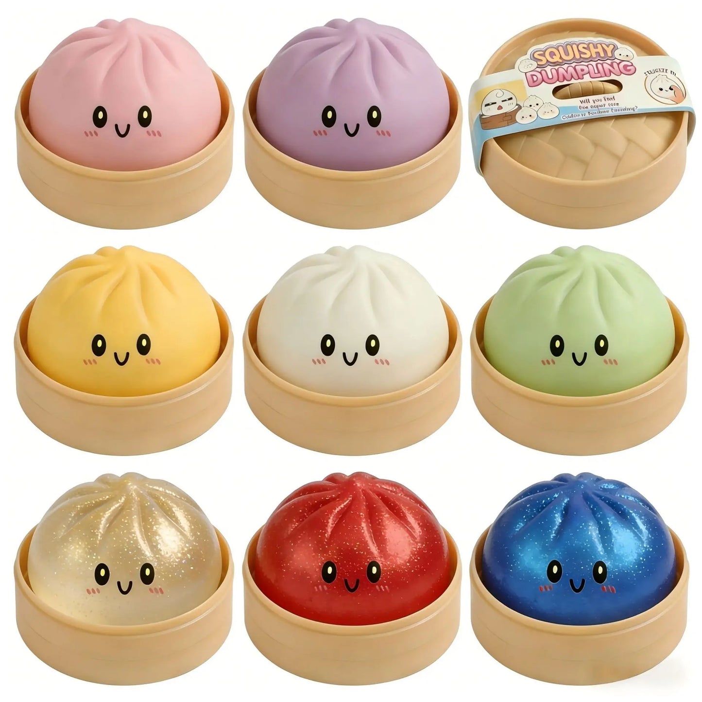 Glitter Dumpling Stress Squeeze