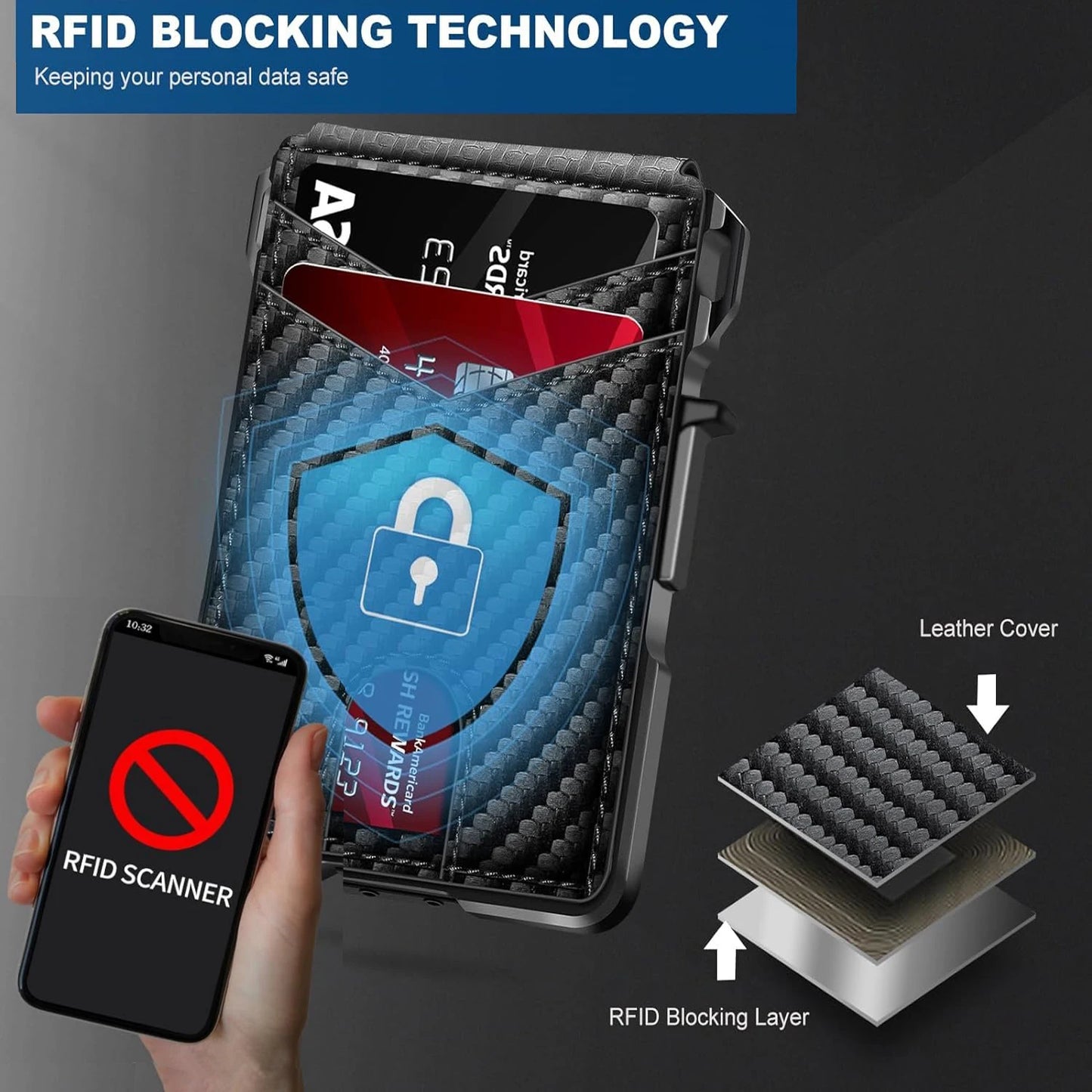 Slim Secure Pop-Up Card Wallet