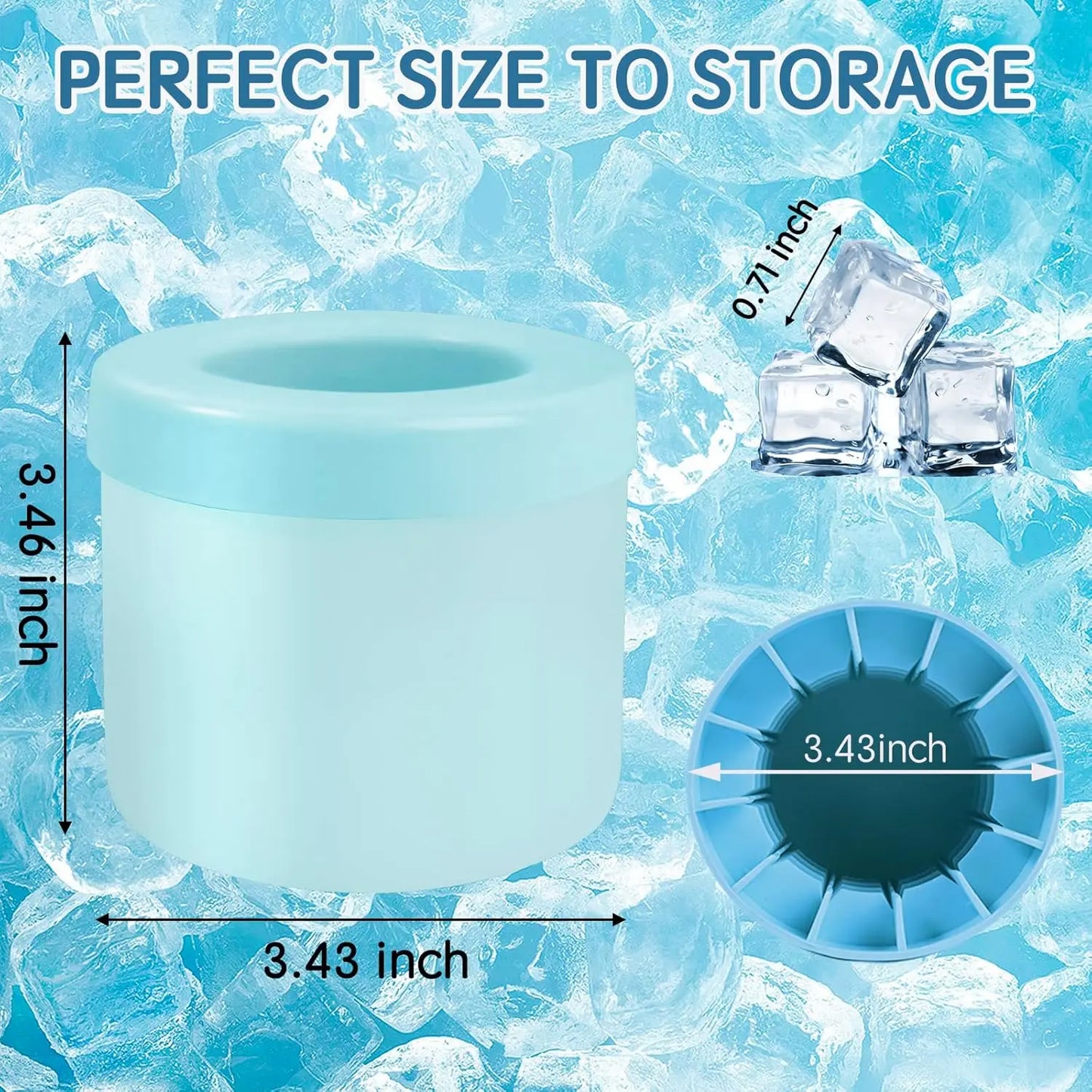 Chic Cylinder Ice Cube Mold
