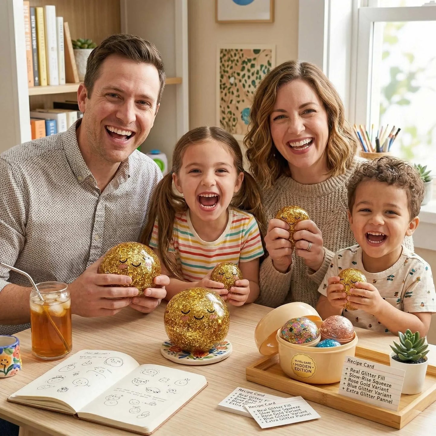 Gold Glitter Dumpling Squishy Collectible