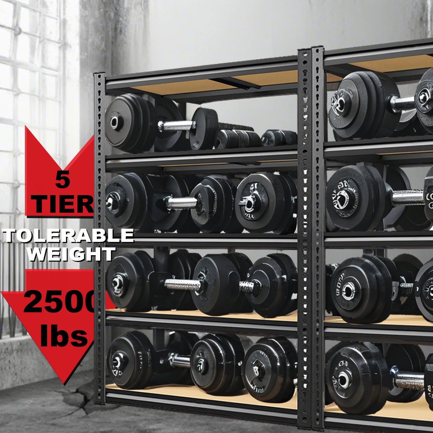 Rugged Garage Heavy-Duty Storage Shelves
