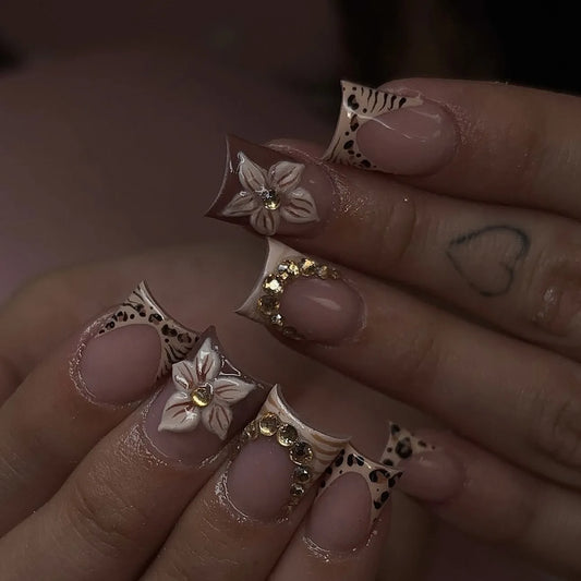 Bold Leopard Press-On Nails