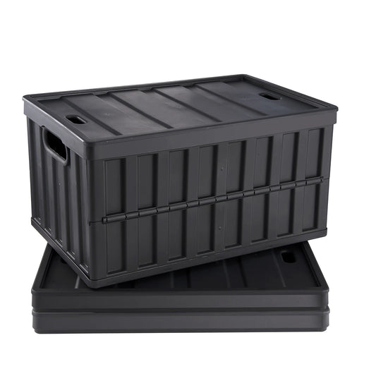 Stackable Collapsible Storage Crates Set